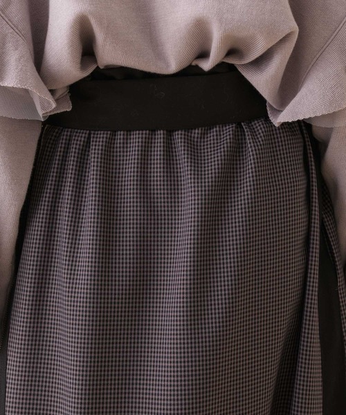 La SRIC（ラスリック）の「La SRIC チェック柄ZIPサイドラインスカート（スカート・レディース・キャメル/グレー・FREE）」の20枚目の写真