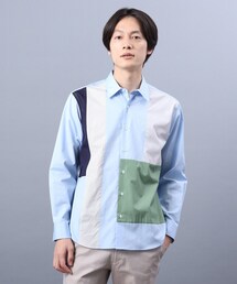 TAKEO KIKUCHI | カラー ブロッキング シャツ(シャツ/ブラウス)