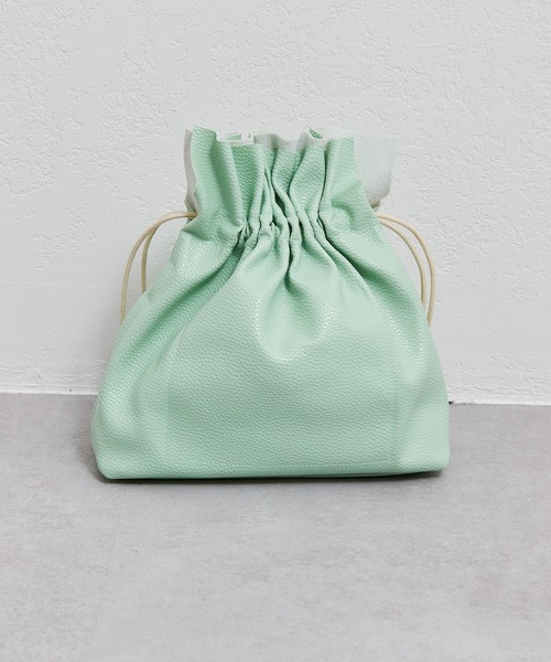 CIAOPANIC TYPY(チャオパニックティピー)の「cipty巾着ショルダーバッグ(ショルダーバッグ・レディース・ホワイト/ブラック/ベージュ/ブラウン/ミント・ONE SIZE)」の16枚目の写真