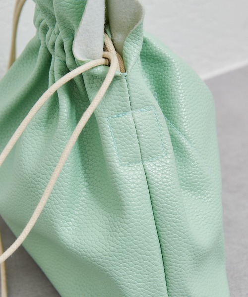 CIAOPANIC TYPY(チャオパニックティピー)の「cipty巾着ショルダーバッグ(ショルダーバッグ・レディース・ホワイト/ブラック/ベージュ/ブラウン/ミント・ONE SIZE)」の7枚目の写真