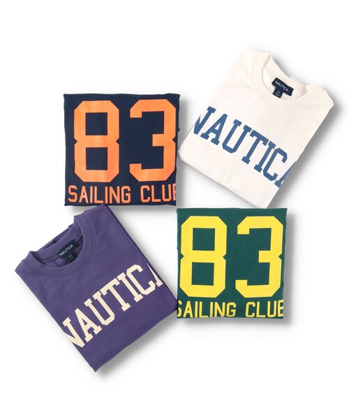 【NAUTICA/ノーティカ】フットボール長袖Tシャツ