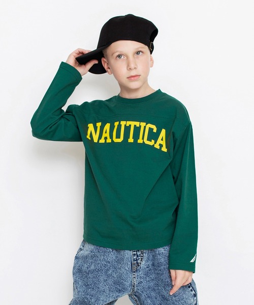 【NAUTICA/ノーティカ】フットボール長袖Tシャツ