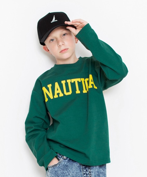 【NAUTICA/ノーティカ】フットボール長袖Tシャツ