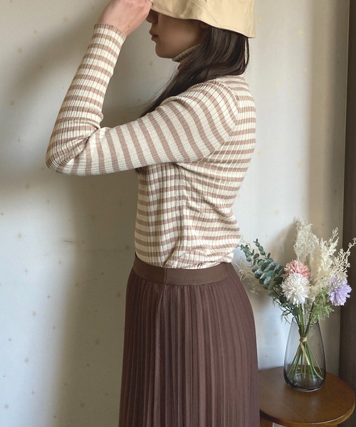Pepas ブラックタートルネックセーター trim_ofknk_itemdb93e972a55711e