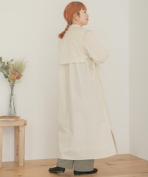 ITEMS URBANRESEARCH(アイテムズ アーバンリサーチ)の「ベストセットシャツワンピース(シャツワンピース・レディース・オフホワイト/ブルー系その他/チャコールグレー・FREE)」の22枚目の写真