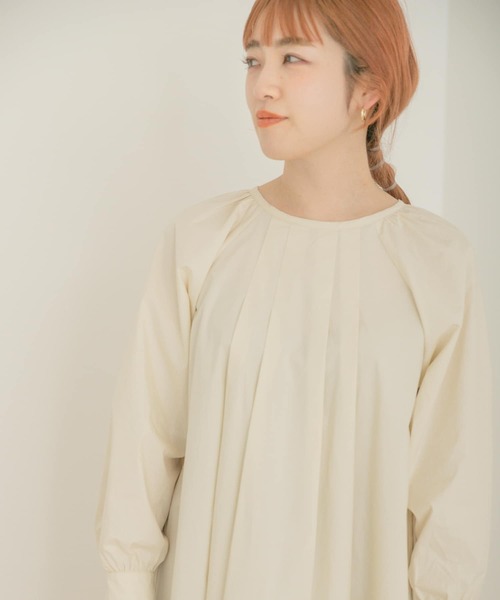 ITEMS URBANRESEARCH(アイテムズ アーバンリサーチ)の「ベストセットシャツワンピース(シャツワンピース・レディース・オフホワイト/ブルー系その他/チャコールグレー・FREE)」の5枚目の写真