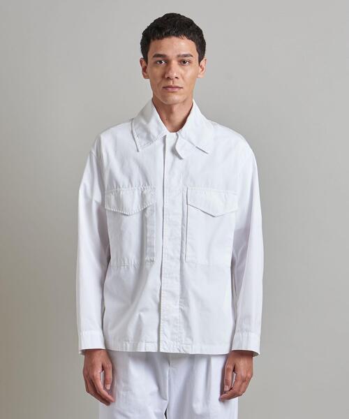 LOEFF（ロエフ）の「＜LOEFF（ロエフ）＞コットン フライト シャツジャケット UNISEX（その他アウター・メンズ・ホワイト/ネイビー・1/2/0）」の17枚目の写真