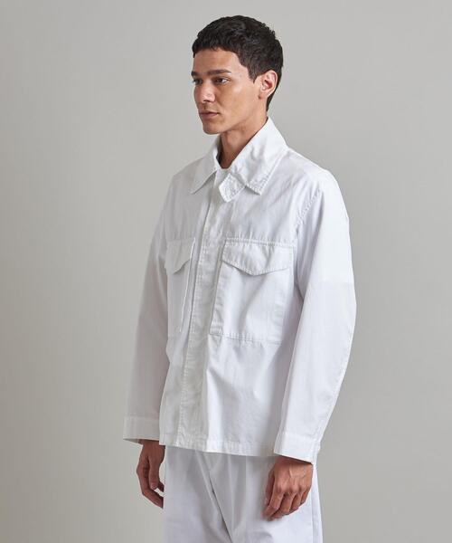 LOEFF（ロエフ）の「＜LOEFF（ロエフ）＞コットン フライト シャツジャケット UNISEX（その他アウター・メンズ・ホワイト/ネイビー・1/2/0）」の16枚目の写真