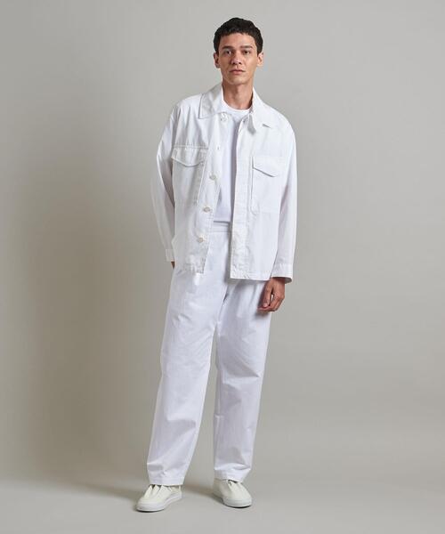 LOEFF（ロエフ）の「＜LOEFF（ロエフ）＞コットン フライト シャツジャケット UNISEX（その他アウター・メンズ・ホワイト/ネイビー・1/2/0）」の13枚目の写真