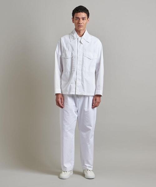 LOEFF（ロエフ）の「＜LOEFF（ロエフ）＞コットン フライト シャツジャケット UNISEX（その他アウター・メンズ・ホワイト/ネイビー・1/2/0）」の12枚目の写真