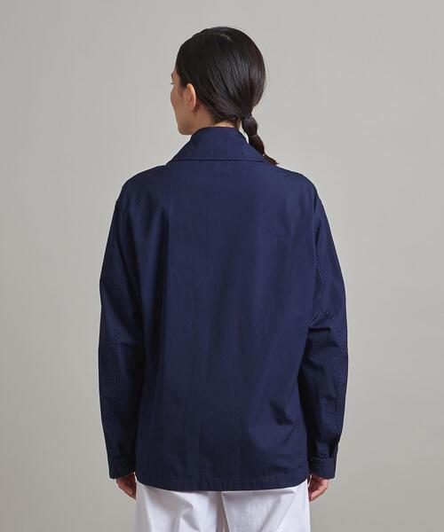 LOEFF（ロエフ）の「＜LOEFF（ロエフ）＞コットン フライト シャツジャケット UNISEX（その他アウター・メンズ・ホワイト/ネイビー・1/2/0）」の6枚目の写真