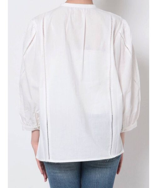 Ungrid(アングリッド)の「コットンフリルブラウス(シャツ/ブラウス・レディース・ブラック/オフホワイト・FREE)」の9枚目の写真