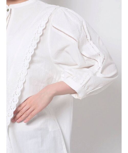 Ungrid(アングリッド)の「コットンフリルブラウス(シャツ/ブラウス・レディース・ブラック/オフホワイト・FREE)」の17枚目の写真