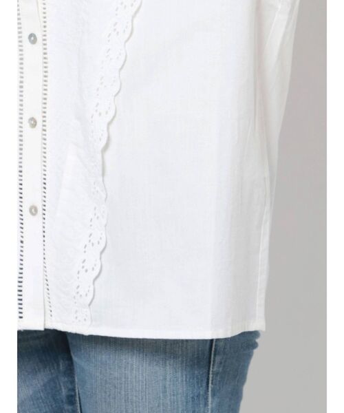 Ungrid(アングリッド)の「コットンフリルブラウス(シャツ/ブラウス・レディース・ブラック/オフホワイト・FREE)」の16枚目の写真