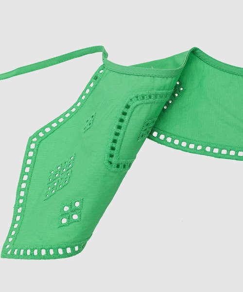 GANNI（ガニー）の「Broderie Anglaise（付け襟・レディース・ブルー系その他/グリーン・ONE SIZE）」の4枚目の写真