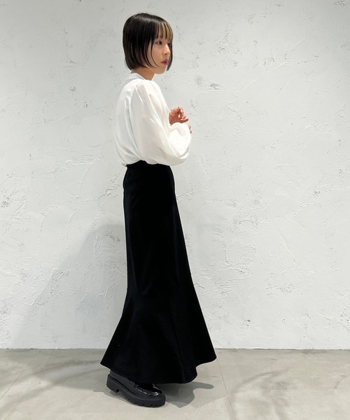 apres jour mignon（アプレジュールミニョン）の「ポンチマーメイドスカート【ZOZOTOWN限定アイテム】（スカート・レディース・杢グレー/ピンク/ブラック・X-LARGE/MEDIUM/SMALL）」の5枚目の写真