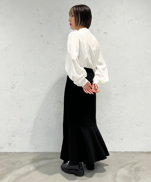 apres jour mignon（アプレジュールミニョン）の「ポンチマーメイドスカート【ZOZOTOWN限定アイテム】（スカート・レディース・杢グレー/ピンク/ブラック・X-LARGE/MEDIUM/SMALL）」の6枚目の写真