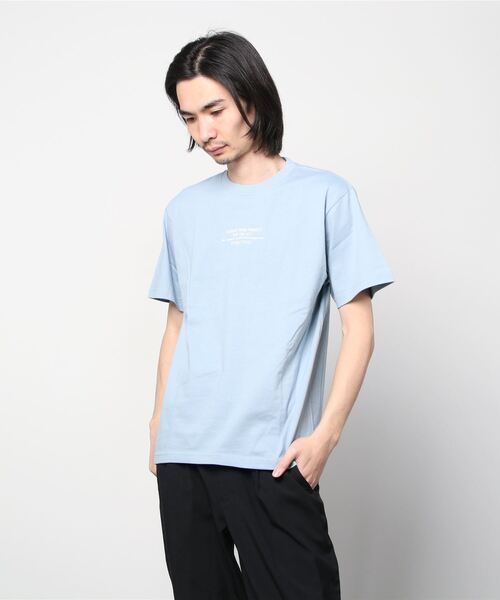 DOUBLE STEAL(ダブルスティール)の「Standard Embroidery 半袖Tシャツ(Tシャツ/カットソー・メンズ・ホワイト/ブラック/カーキ/グリーン/ブルーグレー・MEDIUM/LARGE/X-LARGE/XX-LARGE)」の4枚目の写真