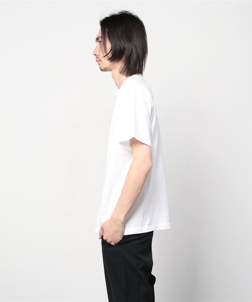 DOUBLE STEAL(ダブルスティール)の「Standard Embroidery 半袖Tシャツ(Tシャツ/カットソー・メンズ・ホワイト/ブラック/カーキ/グリーン/ブルーグレー・MEDIUM/LARGE/X-LARGE/XX-LARGE)」の7枚目の写真