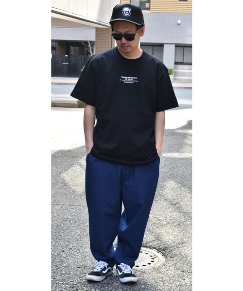 DOUBLE STEAL(ダブルスティール)の「Standard Embroidery 半袖Tシャツ(Tシャツ/カットソー・メンズ・ホワイト/ブラック/カーキ/グリーン/ブルーグレー・MEDIUM/LARGE/X-LARGE/XX-LARGE)」の12枚目の写真