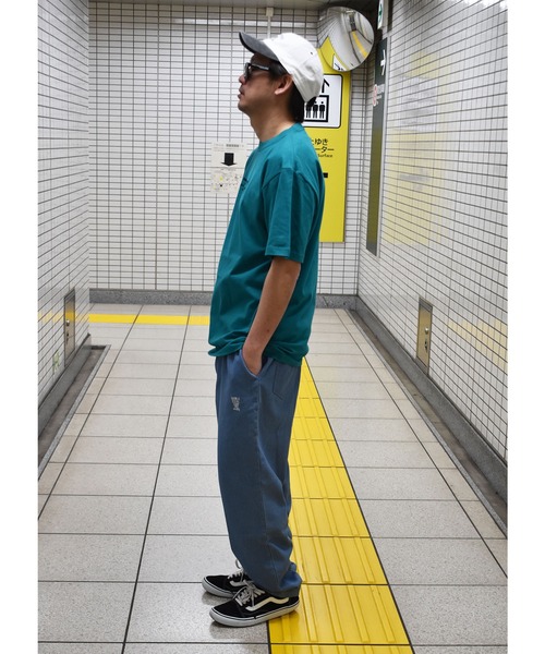 DOUBLE STEAL(ダブルスティール)の「Standard Embroidery 半袖Tシャツ(Tシャツ/カットソー・メンズ・ホワイト/ブラック/カーキ/グリーン/ブルーグレー・MEDIUM/LARGE/X-LARGE/XX-LARGE)」の14枚目の写真