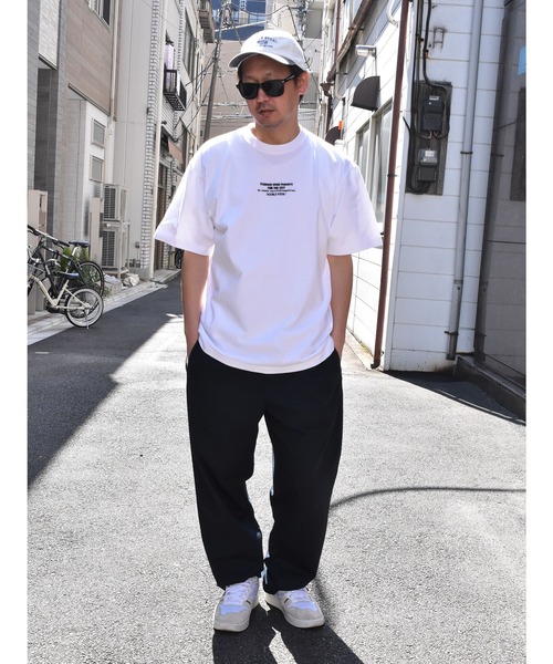 DOUBLE STEAL(ダブルスティール)の「Standard Embroidery 半袖Tシャツ(Tシャツ/カットソー・メンズ・ホワイト/ブラック/カーキ/グリーン/ブルーグレー・MEDIUM/LARGE/X-LARGE/XX-LARGE)」の6枚目の写真