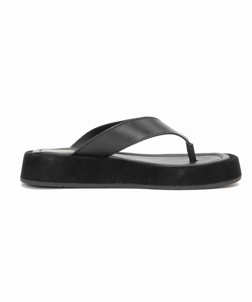 CORSO ROMA，9（コルソローマ）の「CORSO ROMA 9 レザーアツゾコトングサンダル（サンダル・レディース・キャメル/ブラック系その他・36/37/38）」の17枚目の写真