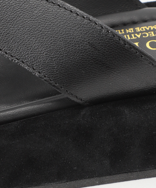 CORSO ROMA，9（コルソローマ）の「CORSO ROMA 9 レザーアツゾコトングサンダル（サンダル・レディース・キャメル/ブラック系その他・36/37/38）」の12枚目の写真