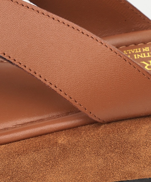 CORSO ROMA，9（コルソローマ）の「CORSO ROMA 9 レザーアツゾコトングサンダル（サンダル・レディース・キャメル/ブラック系その他・36/37/38）」の11枚目の写真