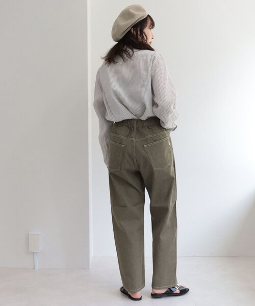 DANTON（ダントン）の「【WEB限定】【DANTON/ダントン】BAND COLLAR SHIRT L/S　＃JD-3606 KLP（シャツ/ブラウス・レディース・ブラック系その他3/ブルー系その他7・38）」の10枚目の写真