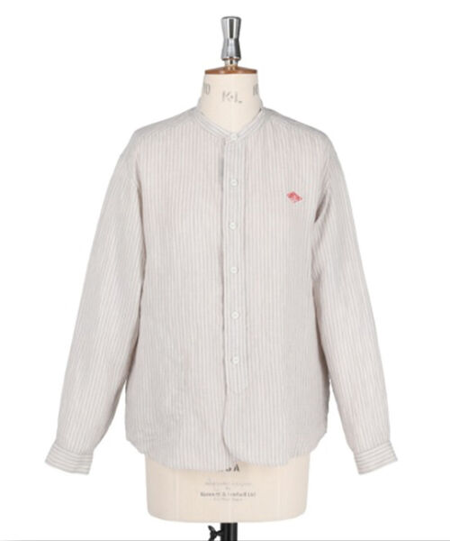 DANTON（ダントン）の「【WEB限定】【DANTON/ダントン】BAND COLLAR SHIRT L/S　＃JD-3606 KLP（シャツ/ブラウス・レディース・ブラック系その他3/ブルー系その他7・38）」の13枚目の写真