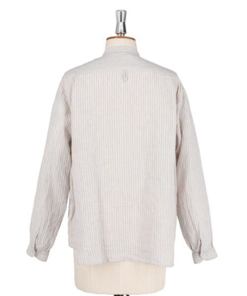 DANTON（ダントン）の「【WEB限定】【DANTON/ダントン】BAND COLLAR SHIRT L/S　＃JD-3606 KLP（シャツ/ブラウス・レディース・ブラック系その他3/ブルー系その他7・38）」の15枚目の写真