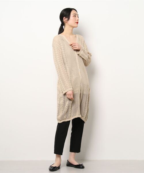 cepo(セポ)の「スカシアミニットカーデワンピース 2WAY(ワンピース・レディース・オフホワイト/ブラウン・M)」の17枚目の写真