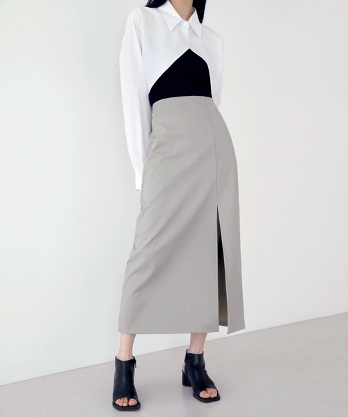 UNE MANSION（ユヌマンション）の「【お気に入り19000突破！】【８カラー展開】クロップドボレロシャツ（シャツ/ブラウス・レディース・ホワイト/ブラック/ネイビー/ワイン/チャコール/スカイブルー/ピンク/クリーム・FREE）」の17枚目の写真