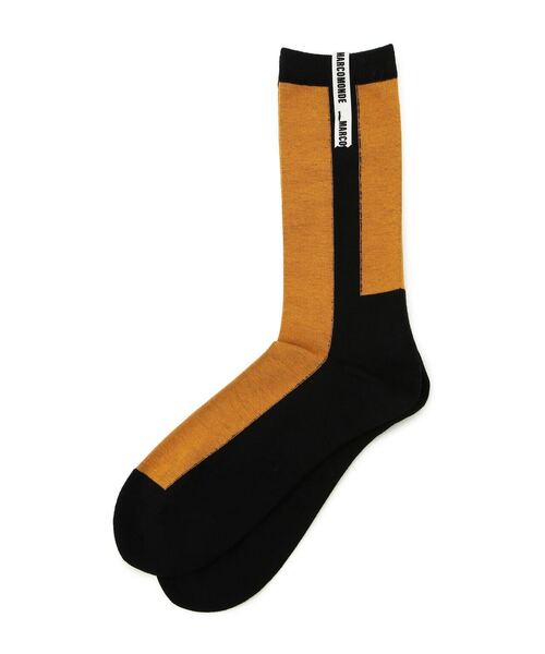 MARCOMONDE（マルコモンド）の「MARCOMONDE（マルコモンド）NCMM-003 / Side Line ソックス/メンズ（ソックス/靴下・メンズ・ホワイト/オレンジ/ブルー・FREE）」の6枚目の写真
