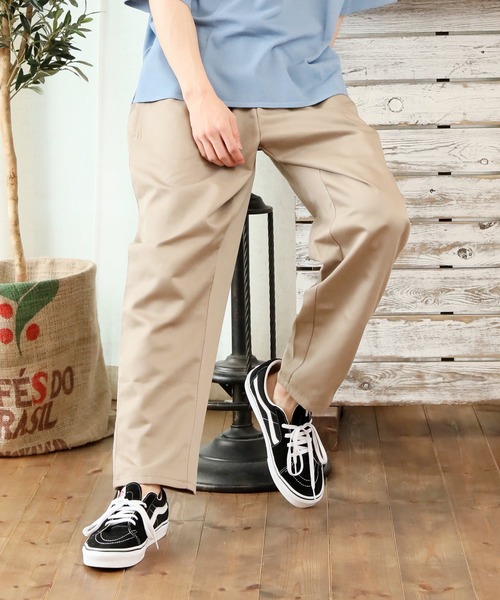 TopIsm（トップイズム）の「総柄無地シェフパンツ/カラーパンツ（その他パンツ・メンズ・ブラック/ベージュ/チャコールグレー/カーキ/ライトブルー/ネイビー/グレー系カモフラージュ/レオパード/ブラック系その他/チェック/ストライプ・M/L/LL）」の5枚目の写真