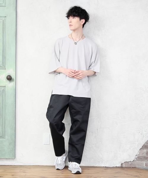 TopIsm（トップイズム）の「総柄無地シェフパンツ/カラーパンツ（その他パンツ・メンズ・ブラック/ベージュ/チャコールグレー/カーキ/ライトブルー/ネイビー/グレー系カモフラージュ/レオパード/ブラック系その他/チェック/ストライプ・M/L/LL）」の12枚目の写真