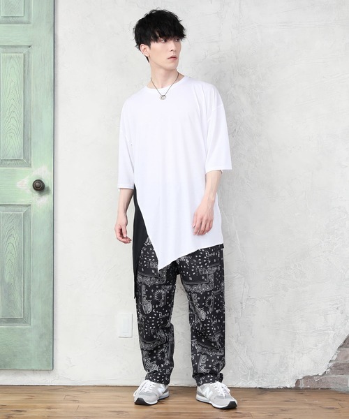 TopIsm（トップイズム）の「総柄無地シェフパンツ/カラーパンツ（その他パンツ・メンズ・ブラック/ベージュ/チャコールグレー/カーキ/ライトブルー/ネイビー/グレー系カモフラージュ/レオパード/ブラック系その他/チェック/ストライプ・M/L/LL）」の13枚目の写真