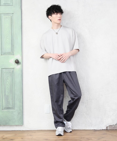 TopIsm（トップイズム）の「総柄無地シェフパンツ/カラーパンツ（その他パンツ・メンズ・ブラック/ベージュ/チャコールグレー/カーキ/ライトブルー/ネイビー/グレー系カモフラージュ/レオパード/ブラック系その他/チェック/ストライプ・M/L/LL）」の14枚目の写真