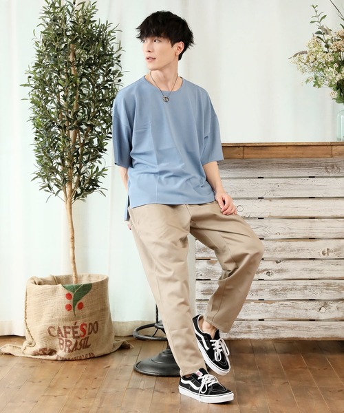 TopIsm（トップイズム）の「総柄無地シェフパンツ/カラーパンツ（その他パンツ・メンズ・ブラック/ベージュ/チャコールグレー/カーキ/ライトブルー/ネイビー/グレー系カモフラージュ/レオパード/ブラック系その他/チェック/ストライプ・M/L/LL）」の15枚目の写真