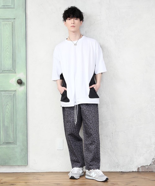 TopIsm（トップイズム）の「総柄無地シェフパンツ/カラーパンツ（その他パンツ・メンズ・ブラック/ベージュ/チャコールグレー/カーキ/ライトブルー/ネイビー/グレー系カモフラージュ/レオパード/ブラック系その他/チェック/ストライプ・M/L/LL）」の20枚目の写真