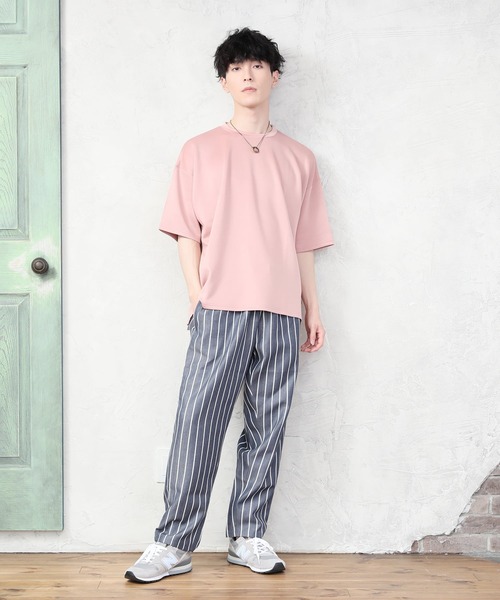 TopIsm（トップイズム）の「総柄無地シェフパンツ/カラーパンツ（その他パンツ・メンズ・ブラック/ベージュ/チャコールグレー/カーキ/ライトブルー/ネイビー/グレー系カモフラージュ/レオパード/ブラック系その他/チェック/ストライプ・M/L/LL）」の21枚目の写真