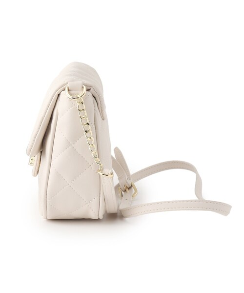 index（インデックス）の「◆キルティングバッグルバッグ（ショルダーバッグ・レディース・ブラック/オフホワイト・00）」の13枚目の写真