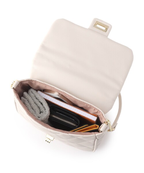 index（インデックス）の「◆キルティングバッグルバッグ（ショルダーバッグ・レディース・ブラック/オフホワイト・00）」の16枚目の写真