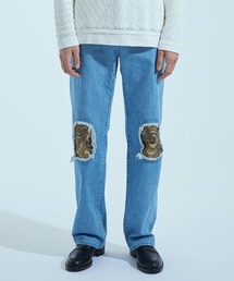 UNITED TOKYO | ニーパッチジャガードデニム(デニムパンツ)