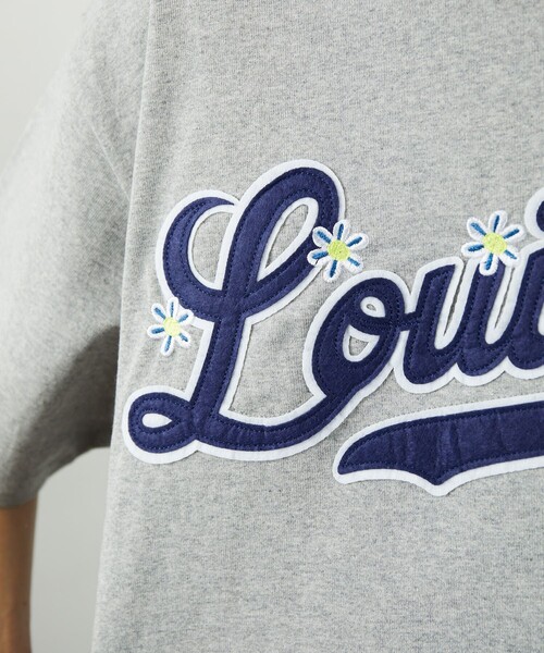 FREAK'S STORE（フリークスストア）の「FREAK'S STORE/フリークスストア フェルトロゴ  フラワー刺繍TEE/サガラ/刺繍/チームロゴ/花柄（Tシャツ/カットソー・メンズ・ホワイト/ブラック/グレー/アッシュグレー/グリーン/ネイビー・SMALL/MEDIUM/LARGE）」の7枚目の写真