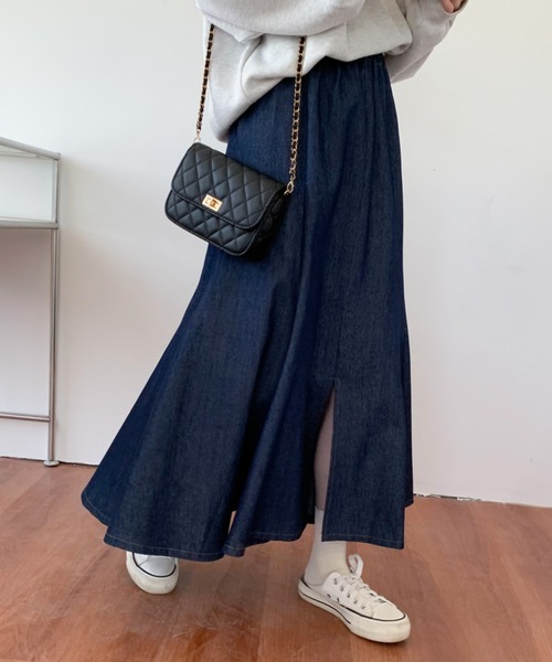 ABITOKYO（アビトーキョー）の「スリットデニムマーメイドスカート（デニムスカート・レディース・ブラック/インディゴブルー・S/M）」の20枚目の写真