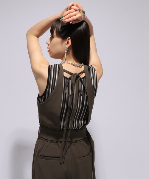 HARE(ハレ)の「バックアキオールインワン(HARE)(つなぎ/オールインワン・レディース・ブラック/ブラウン・FREE)」の20枚目の写真