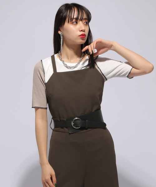 HARE(ハレ)の「バックアキオールインワン(HARE)(つなぎ/オールインワン・レディース・ブラック/ブラウン・FREE)」の10枚目の写真