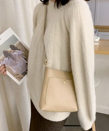 【2WAY】PUレザーのシンプルミニポシェット